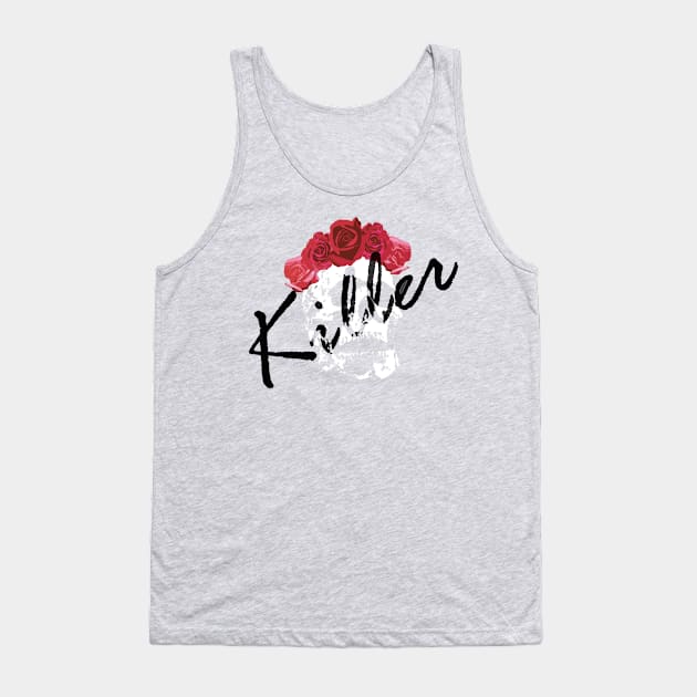 Killer Skull Tank Top by deadlydelicatedesigns